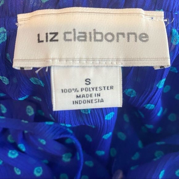 NWT Liz Claiborne Slvless Ruffle Henley sz Small - Picture 6 of 8
